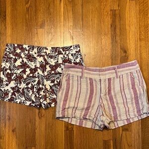 LOFT Women's Patterned Shorts Set